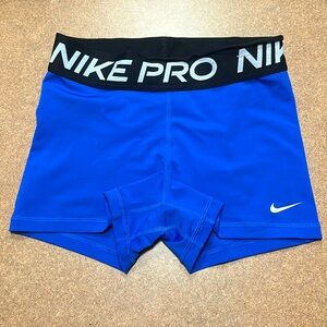 blue nike pros size small